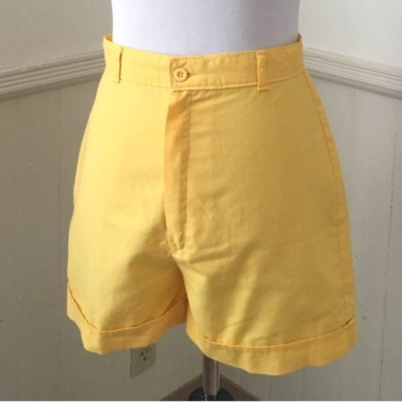 Vintage Pants - 💕SOLD💕Vintage 1960s 1970s Yellow High Waist